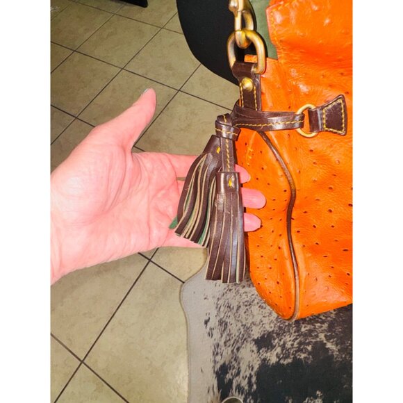 Dooney & Bourke Orange Satchel - Picture 8 of 10